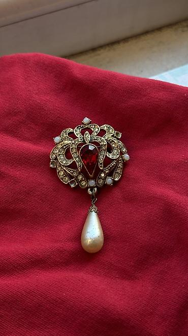 Броши: Брошки СССР РАРИТЕТВИНТАЖНЫЕ Викториянской эпохи,камень красный — 26