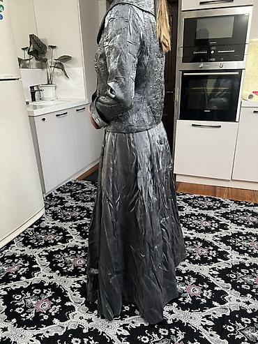 Дубленки: 1) Тёплый стёганый халат-кимоно: чапан - Материал: плотное стёганое — 8