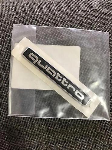 Auto delovi, gume i tjuning: Quattro znak original. Originalan samolepljiv ispupcen znak quattro za — 1
