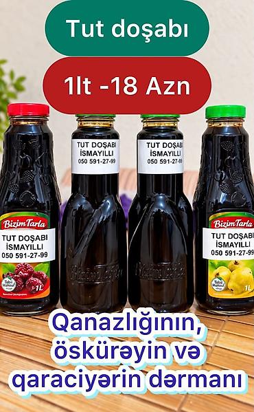 panda tortu: Məhsul: Tut doşabı – İsmayıllı Həcm: 1 litr Qiymət: 18 AZN — 1
