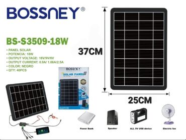 jela ormari: Solarni panel BOSSNEY - BS3509 18W Solarni panel BOSSNEY BS3509-18W