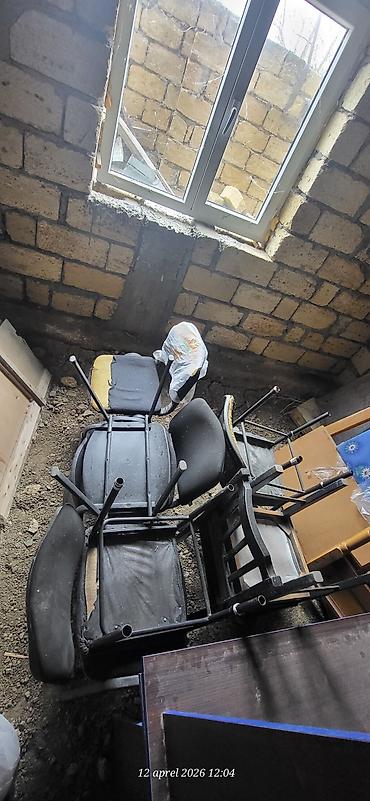 parta şəkli: Salam ofis stullari orta veziyyetde satilir 1eded 12m,qabaq stolu — 3
