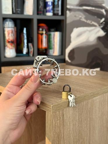 Кольцо БДСМ с шипами на член с замком «Chaqqu Steel Control» - ширина