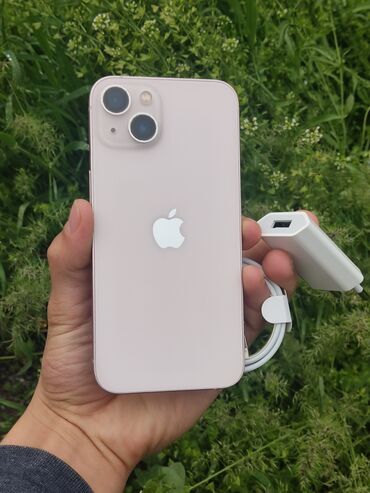 Apple iPhone: IPhone 13, Б/у, 128 ГБ, Розовый, Зарядное устройство, Кабель, 85 %