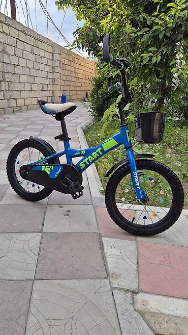 start: İşlənmiş İki təkərli Uşaq velosipedi Start, 16", sürətlərin sayı: 1, Pulsuz çatdırılma — 8