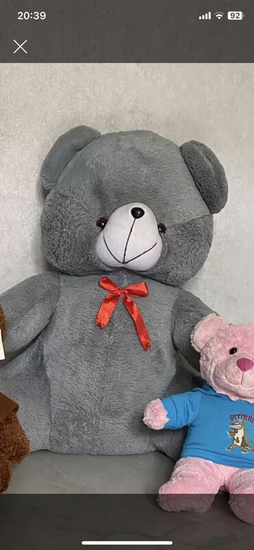 dinozavr oyuncaq: Teddy boyuk misha qalib tekce yenidi paketin icine qoyulub qalib