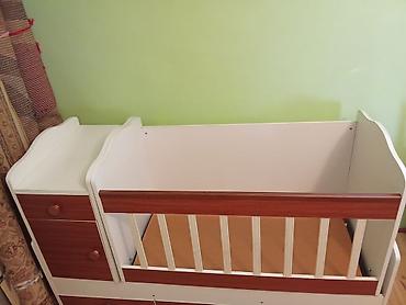 bortik desti: Uşaq beşiyi – şkaflı və alt çekmecəli kombinə model - Material — 1