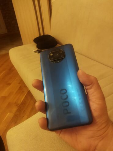 Poco: Poco X3 NFC, 64 GB, rəng - Göy, Sənədlərlə, Simsiz şarj, Zəmanət