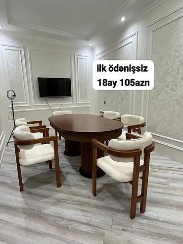 taxta dikt: Mətbəx və yemək otağı üçün müxtəlif model masa-stul dəstləri - — 9