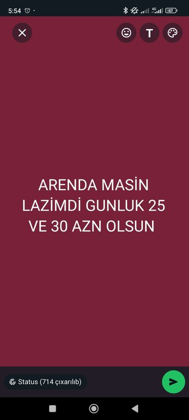 maped icare: Arenda maşın lazımdı takside sürmek üçün ili köhneden olsa olar