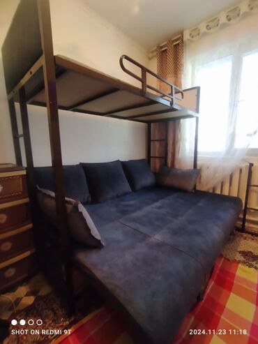 кровать икея: Двухъярусная кровать, Б/у, Железо, Складной