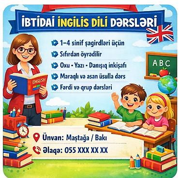 ibtidai: Xarici dil kursu, İngilis dili, Uşaqlar üçün — 1