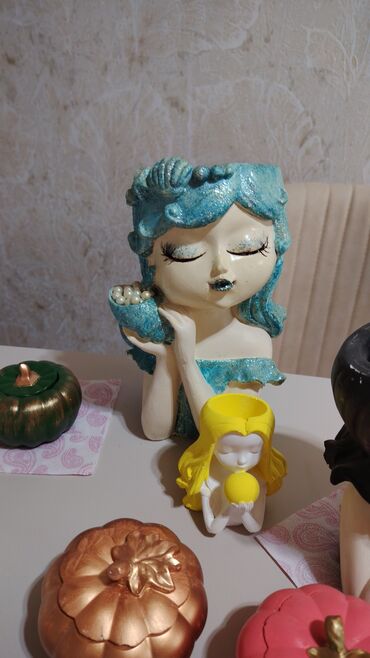 Fiqurlar: Fiqur, Gips, rəng - Ağ — 4