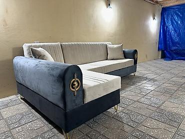 Künc divan, Yeni, Açılan, Bazalı, Vеlur parça, Şəhərdaxili pulsuz çatdırılma