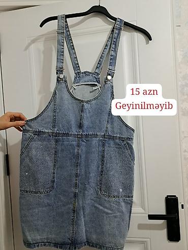 tiqrovu donlar: Qadın geyimləri paketi 1) Cins kombinezon-fartuk tipli don - Açıq — 1