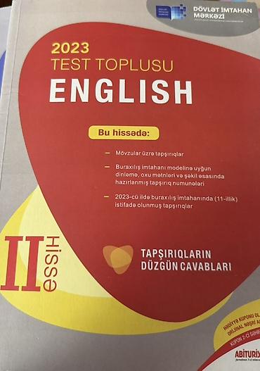 Testlər: Kitablar yeni və ya çox az işlənmiş vəziyyətdədir. Test topluları 3 — 6