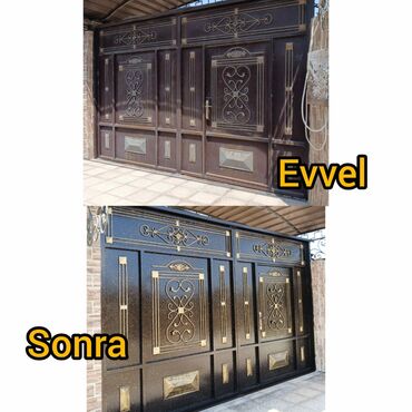 Qapıların rənglənməsi: Köhnə qapıların bərpası xidməti təklif olunur. Bu xidmət sayəsində — 6