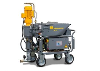 Tavan: Putzmeister MP 25 – qarışdırma və suvaq tətbiq edən stansiya -