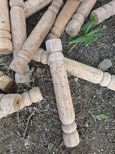 balas: Taxta torna sütunçalar – mebel ayaqları/komponentləri - Material — 2