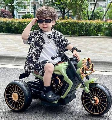 harley davidson: 🛵Retro 2388 Elektrik Uşaq Motosikleti 💚 Retro dizaynı və möhtəşəm — 5