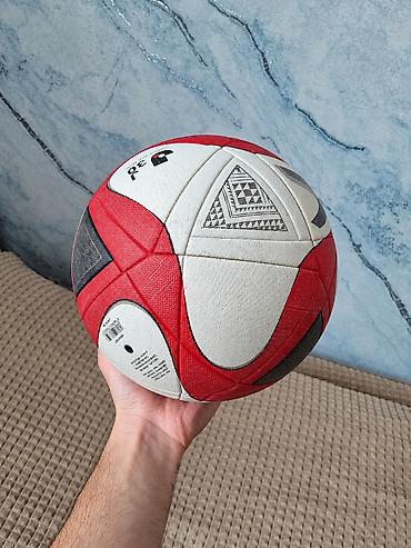 irsad electronics velosiped: Futbol topu – qırmızı/ağ/qaranın kombinasiyası ilə, çoxpanelli tikişli — 1