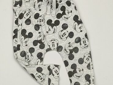 szare szerokie spodnie: Leggings, Disney, 3-6 months, condition - Very good