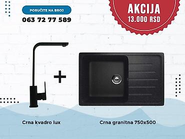 Sudopere: Setovi sudopere i slavine – granitne kade + moderne baterije - Set 1 — 1