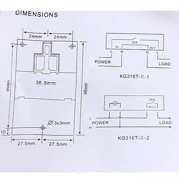 konac za goblene: UKLOPNI SAT KG316T | Uklopni sat KG316T služi za — 7