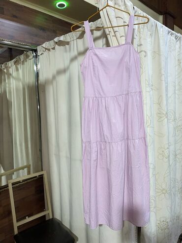 ярко розовое платье: Повседневное платье, США, Лето, Длинная модель, S (EU 36), M (EU 38)