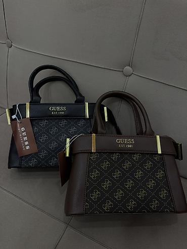 macbook canta: GUESS qadın əl çantası – mini tote model - Brend: GUESS (EST 1981 — 1