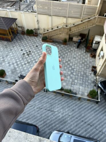 Qoruyucu plyonka və şüşələr: Məhsul: Apple iPhone üçün silikon qoruyucu örtük - Rəng: Açıq firuzə — 4