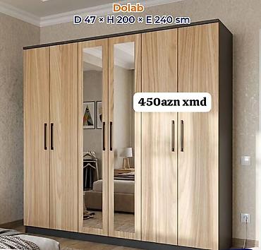 Dolab – 6 qapılı Ölçülər: D 47 × H 200 × E 240 sm Qiymət: 450 AZN lalafo.az -da Dolab – 6 qapılı Ölçülər: D 47 × H 200 × E 240 sm Qiymət: 450 AZN