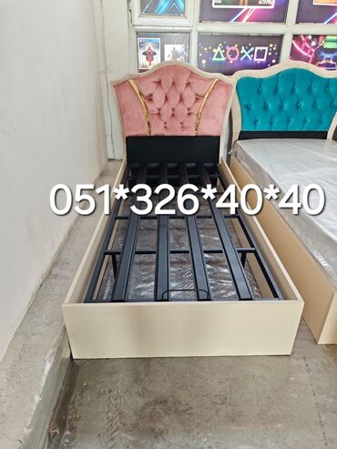 Çarpayılar: Yeni, Təknəfərlik çarpayı, Bazalı, Matras ilə, Azərbaycan — 5