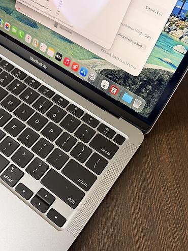 macbook m4 air: Для учебы, Б/у, Apple M1, ОЗУ, RAM: 8 ГБ — 9