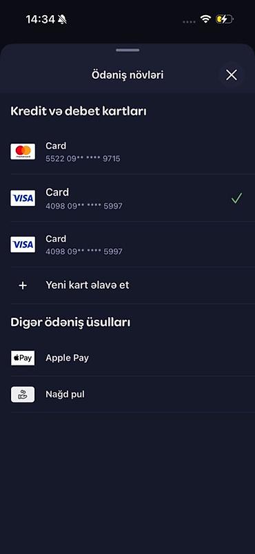 Qida məhsulları: Xidmət: Mobil tətbiq vasitəsilə yemək sifarişi və çatdırılması — 3