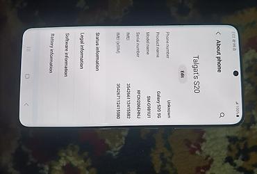 galaxy tab: Samsung Galaxy S20, Б/у, 128 ГБ, цвет - Серый, 1 SIM — 3