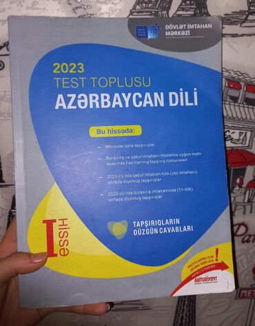 Kitablar, jurnallar, CD, DVD: Azərbaycan dili test toplu 1ci hissə 2023.Təptəzədir.İstifadə