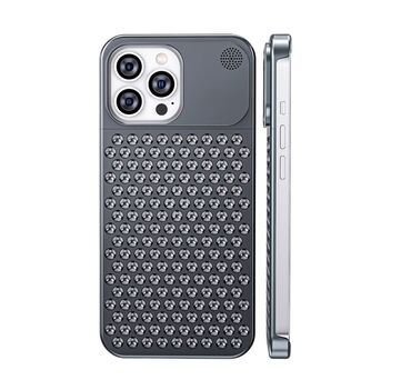 чехол для айфона 7: Металлический чехол для iPhone 14 Pro (Эпл Айфон 14 Про) НОВЫЙ ЧЕРНЫЙ