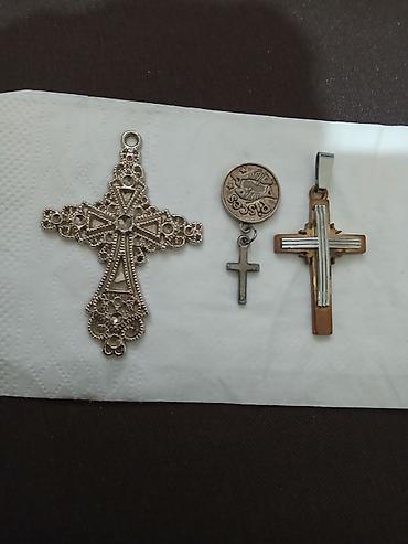 xaç: Xristian asma aksesuarları dəsti. material metal deyil. Maqnit — 1