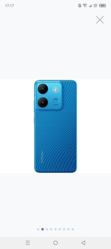 telefon redmi 9: Infinix Smart 7, 64 GB, rəng - Mavi, Sensor, Sənədlərlə