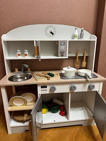 usag desti: Uşaqlar üçün taxta mətbəx satılır 🧸🍳 Taxtadan hazırlanıb, çox — 2