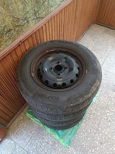 stinger kia: Колеса в сборе 155 / 80 / R 13, Лето, Б/у, Комплект, Легковые, Железные, отверстий - 5 — 1