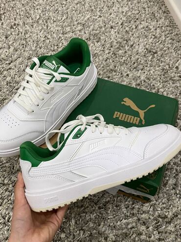 кеды мужской: Мужские кроссовки, 42, Puma, Новый, цвет - Белый, Самовывоз, Бесплатная доставка, Платная доставка
