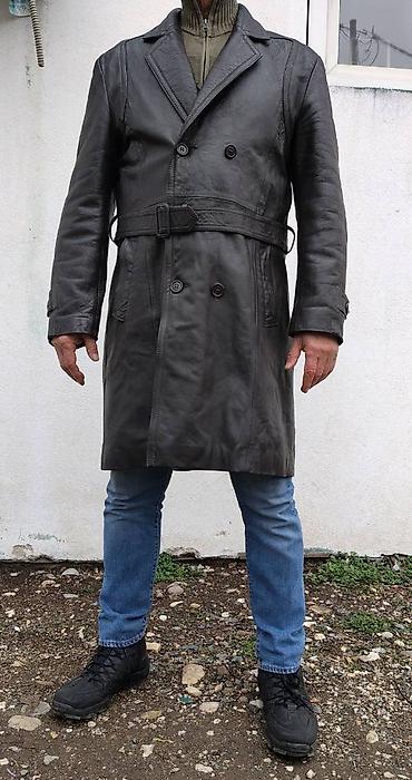 Kožne jakne: Muski mantil od prirodne koze Odlicno ocuvan Nedostaje zimski ulozak — 3