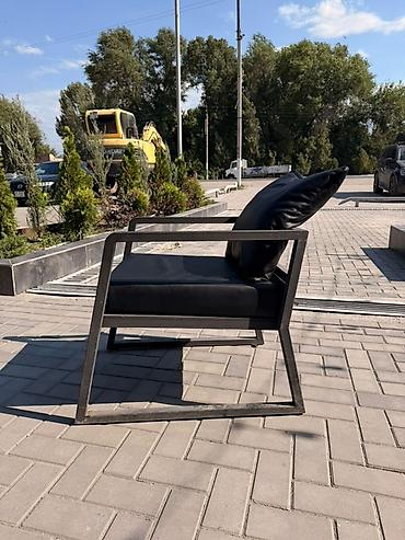 кушетка арена: Кресло в стиле лофт/минимализм - Основание: металлический каркас с — 4