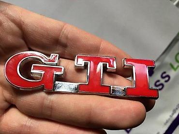 Životinje: NATPIS ZNAK GTI - METALNI - CRVENI | Viber — 2