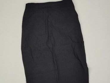 czarne lniana spódnice: Skirt, S (EU 36), condition - Good