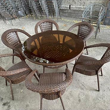 Комплекты садовой мебели: Комплект садовой мебели, Стол, Ротанг — 7