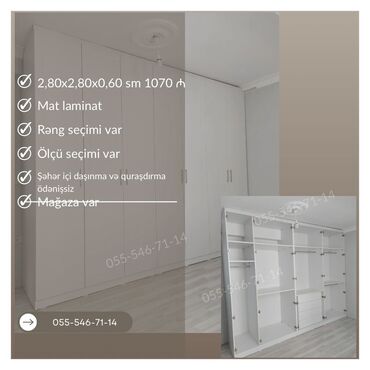 Dolablar: Yeni, Düz dolab, Qarderob, paltar dolabı lalafo.az -da Dolablar: Yeni, Düz dolab, Qarderob, paltar dolabı