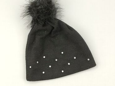 czapka zimowa tommy hilfiger damska z pomponem: Cap, Female, condition - Good